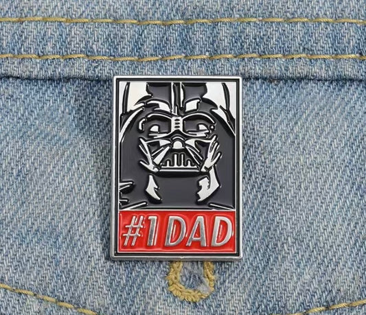 #1 Dad pin