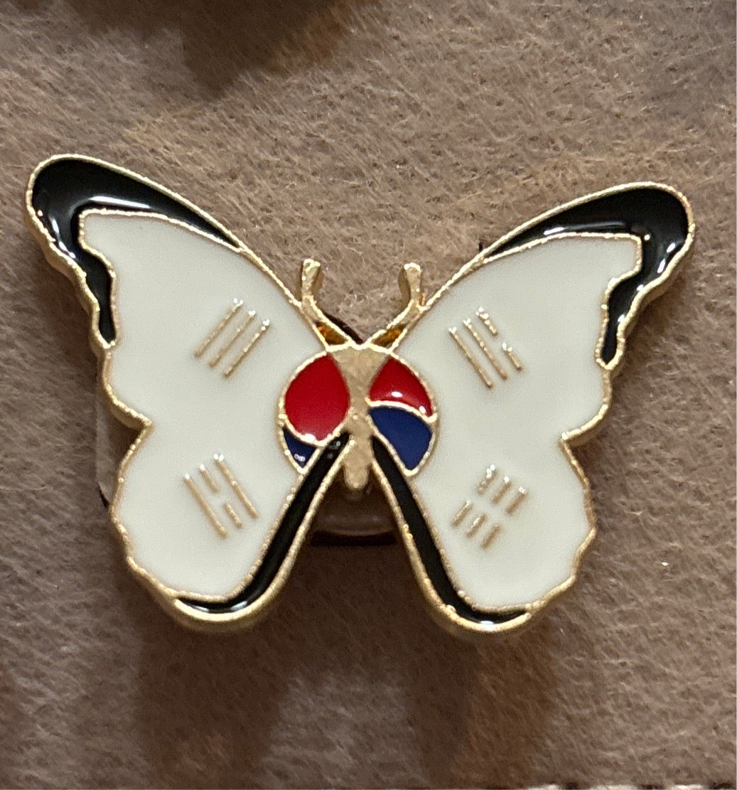 Korean flag pins