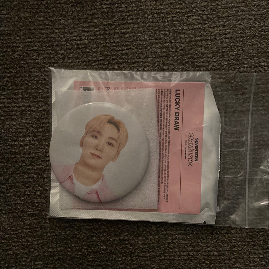 Seventeen lucky Draw large can badge (caratland)