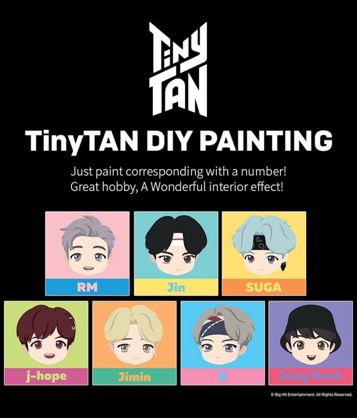 BTS Tiny Tan DIY painting 02