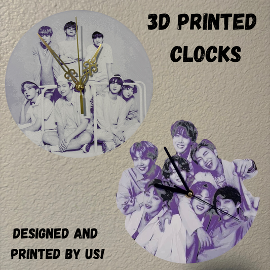 3D printed K-pop clock