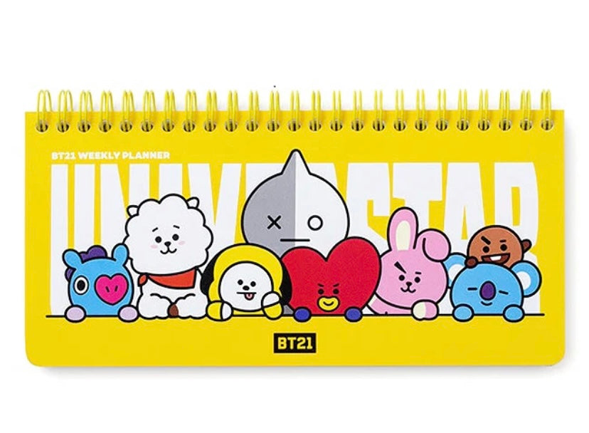 BT21 weekly calendar