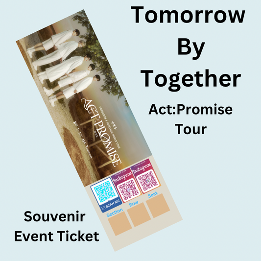 Tomorrow by Together Act:Promise Tour souvenir ticket