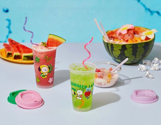 BT21 Summer Lane Japan reusable cups