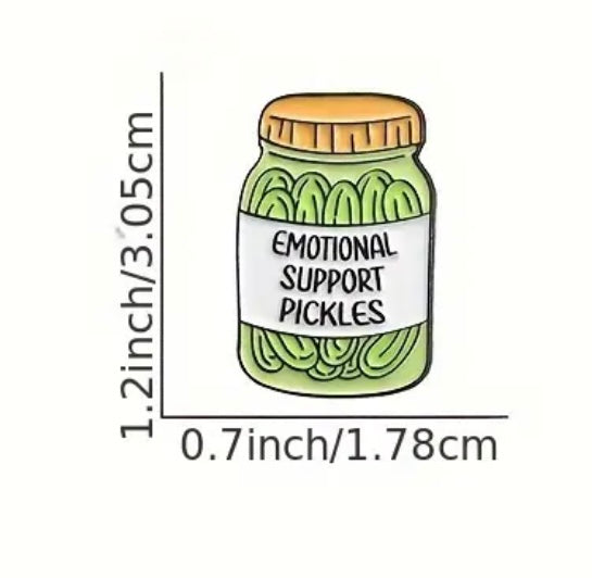 Emotional Support Pickle Pin