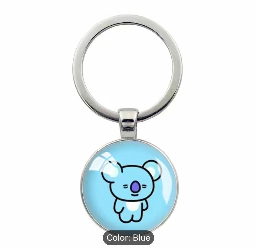 BT21 inspired bubble keychains