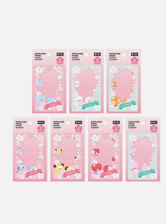 BT21 cherry blossom pc frames