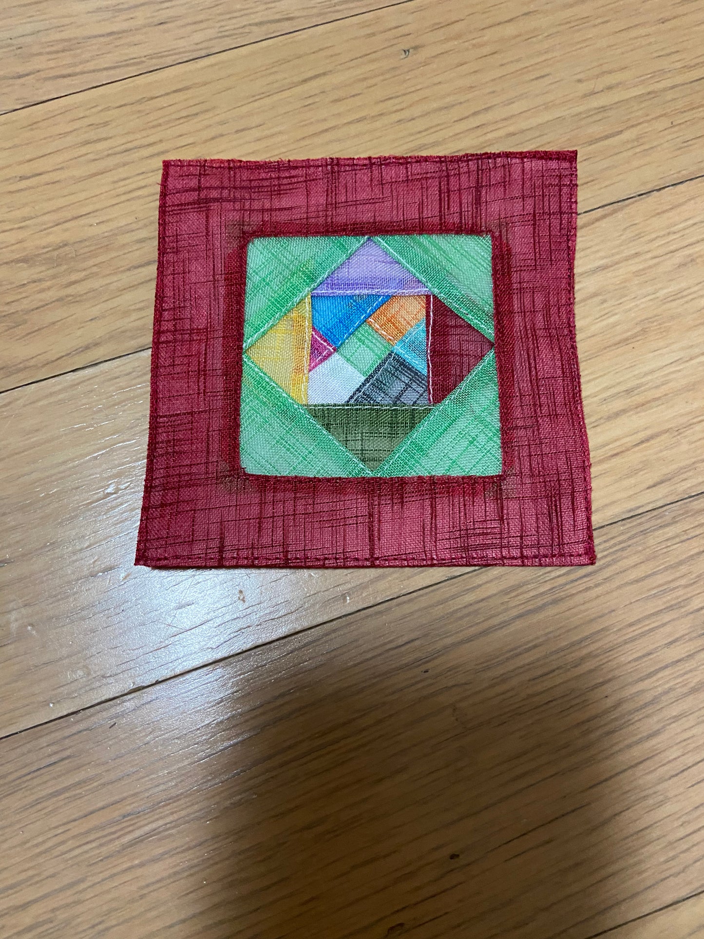 Korean traditional pattern fabric coaster