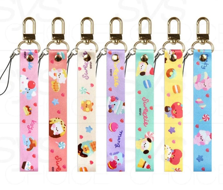 BT21 strap keychain