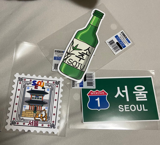 Korea stickers water/scratch resistant