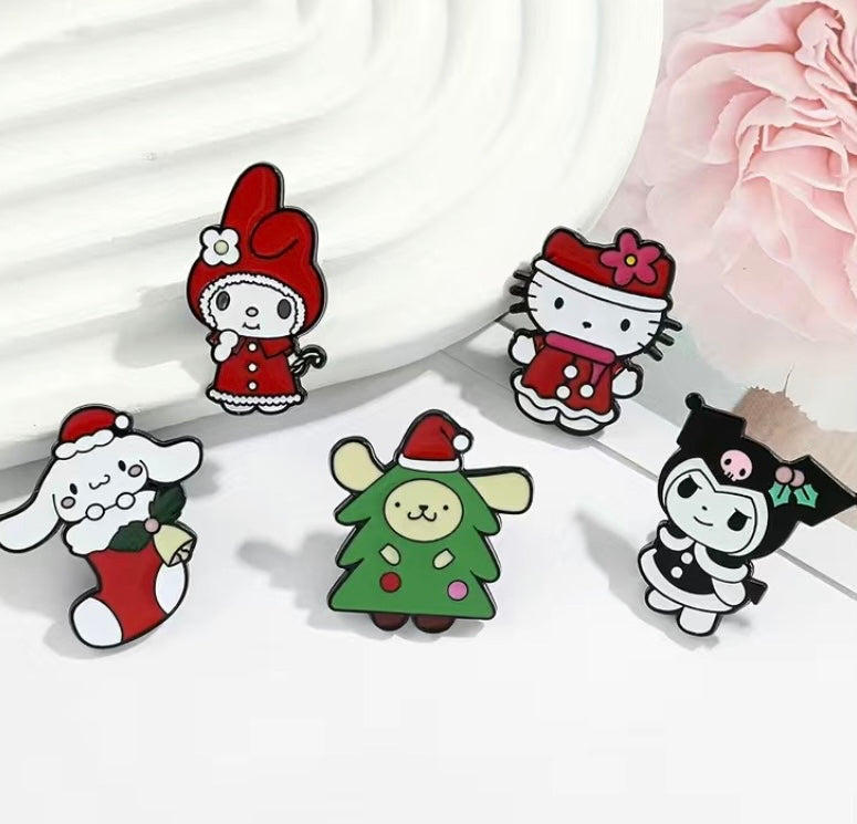 Sanrio inspired holiday pins