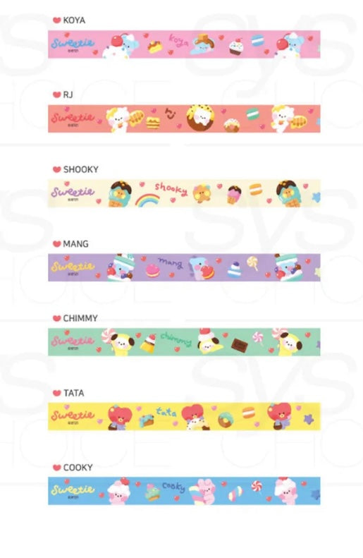 BT21 strap keychain