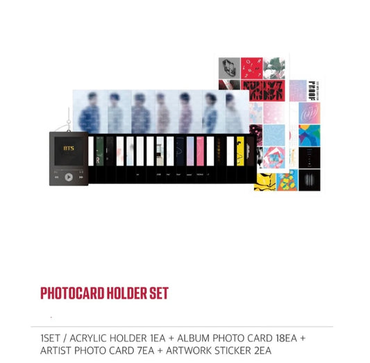 BTS 2022 Proof exhibition photo card holder set