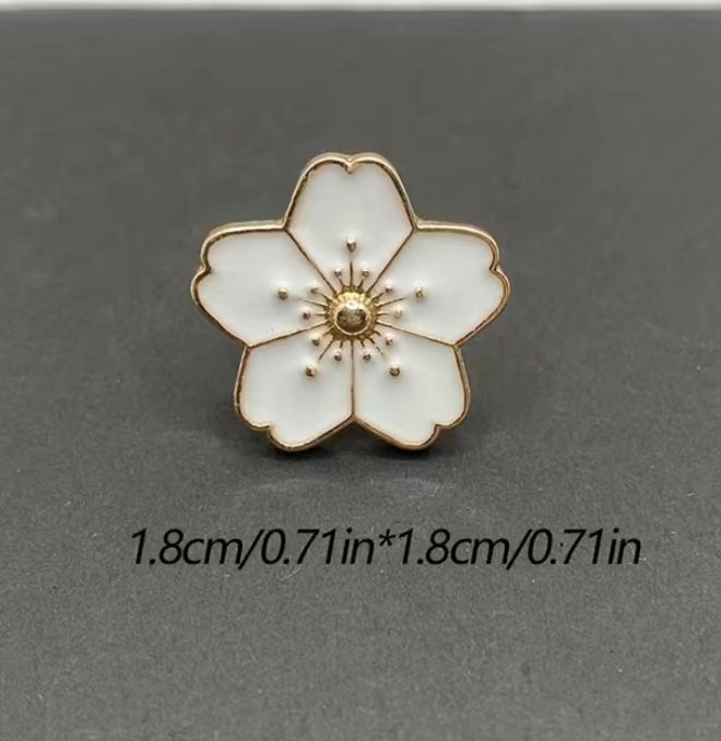 Flower pins