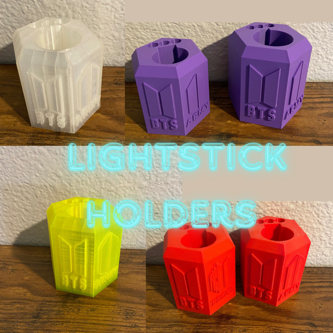 3D Printed lightstick holder (BTS SE)