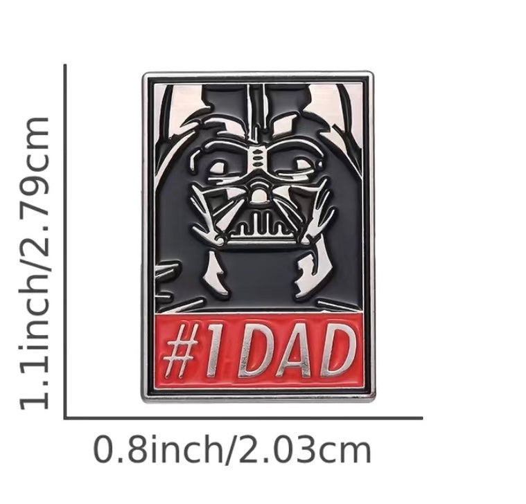 #1 Dad pin