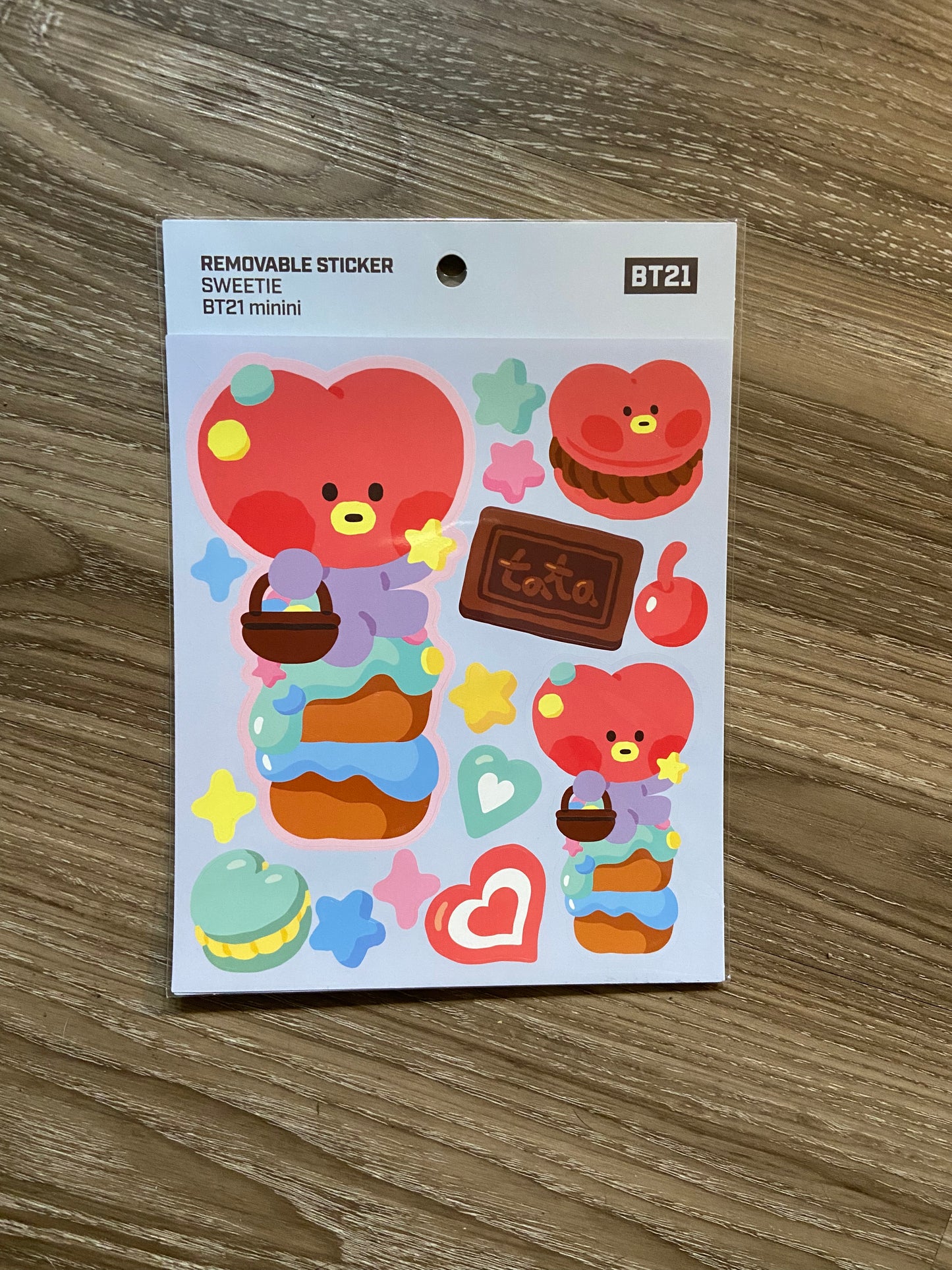 BT21 sweetie Minini removable sticker sheet