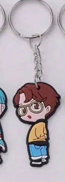 BTS Tiny Tan inspired silicon character keychains