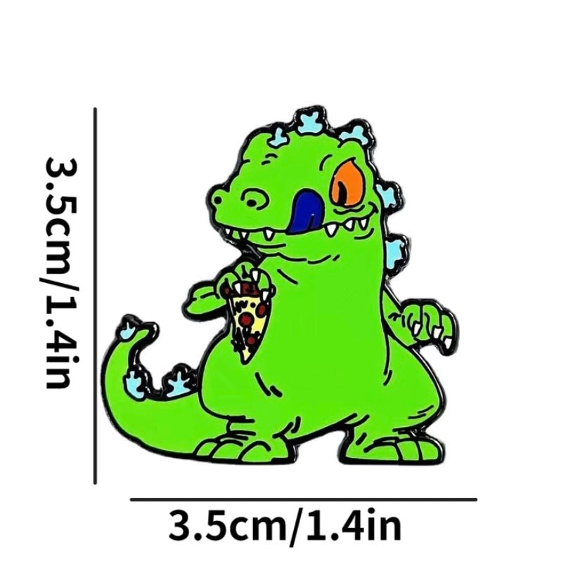 Cartoon T-Rex pin