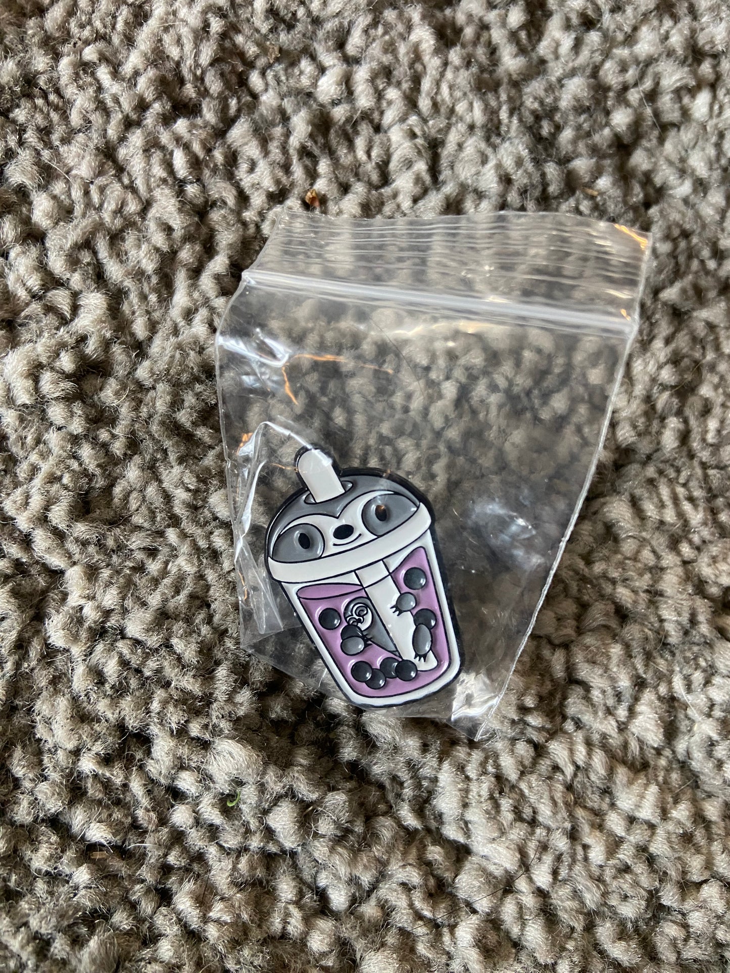 Boba tea animal pins