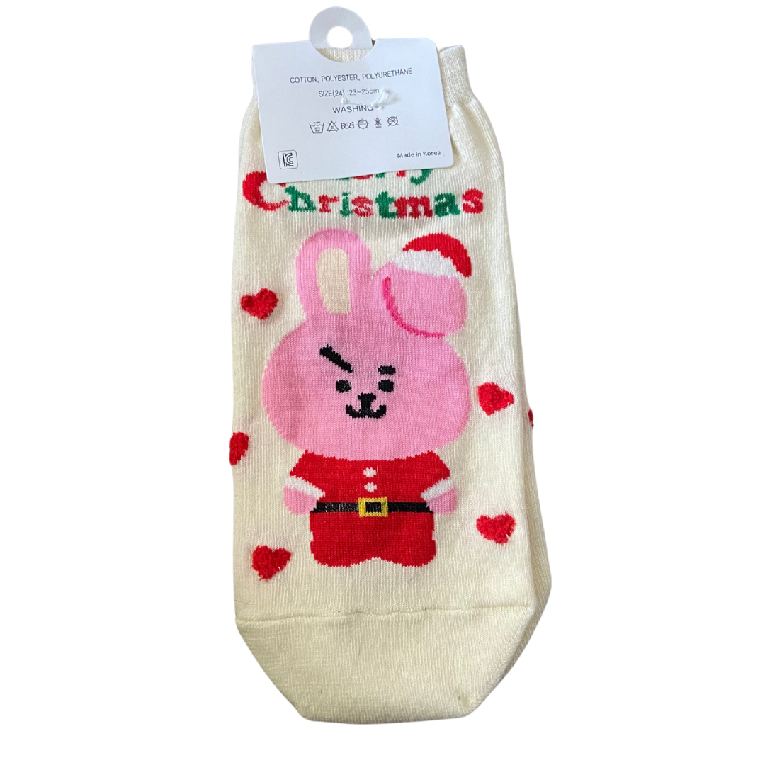 BT21 inspired Christmas socks