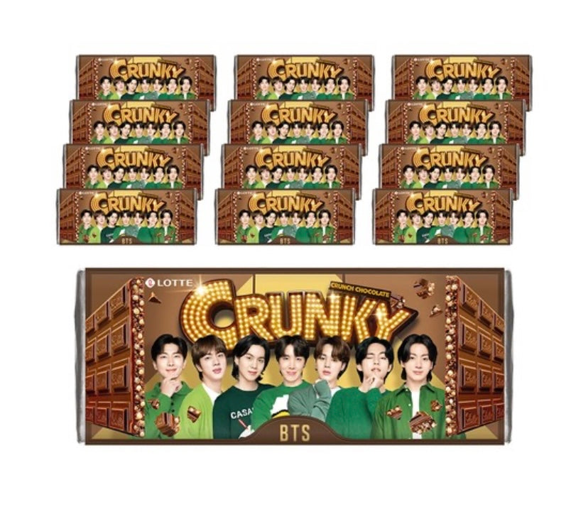 BTS crunky korean chocolate bars