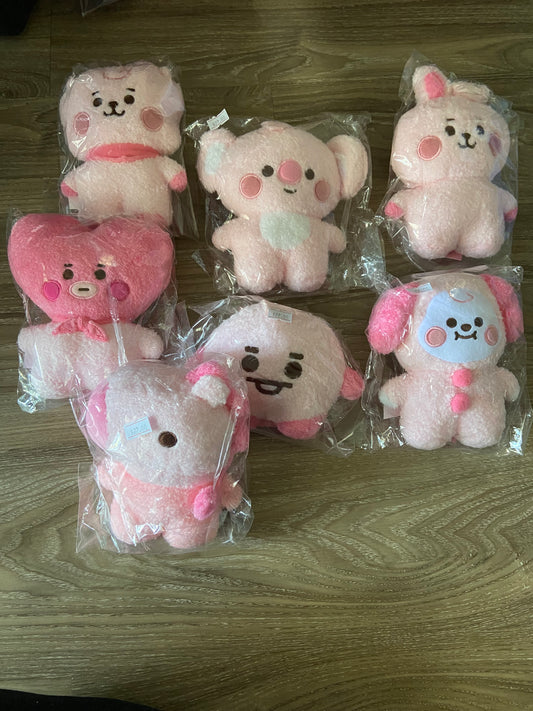 BT21 pink plushies