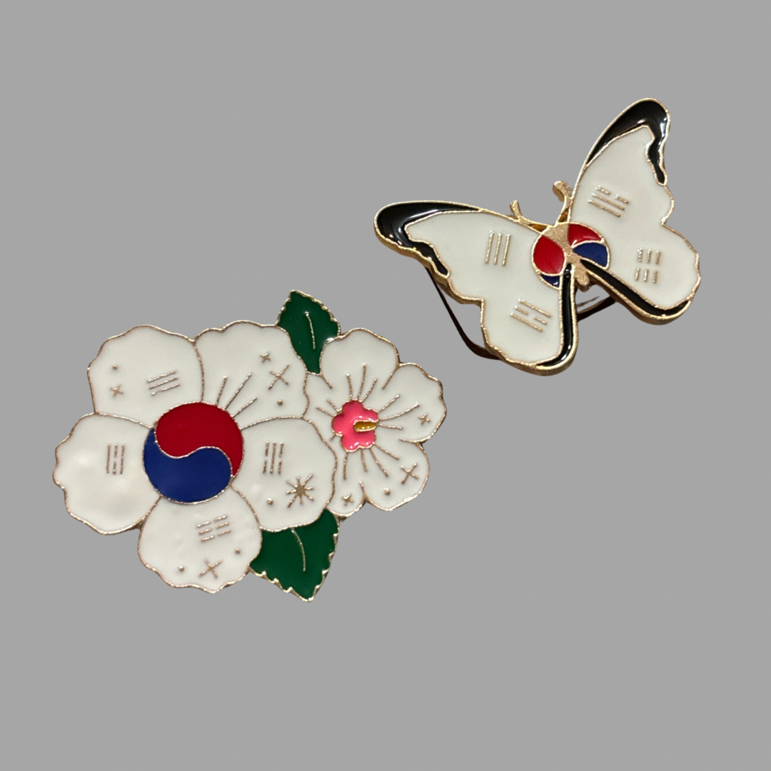 Korean flag pins