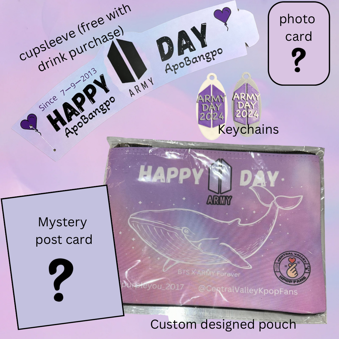 ARMY day cupsleeve event options