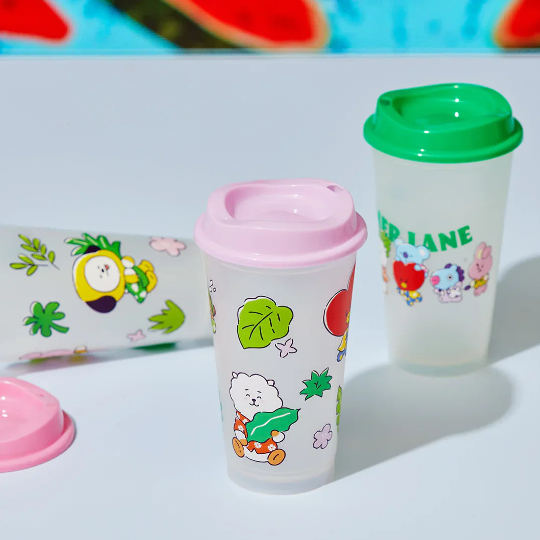 BT21 Summer Lane Japan reusable cups