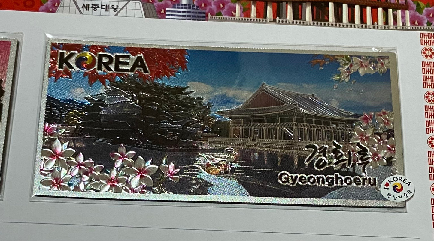 Korean scenery magnet large