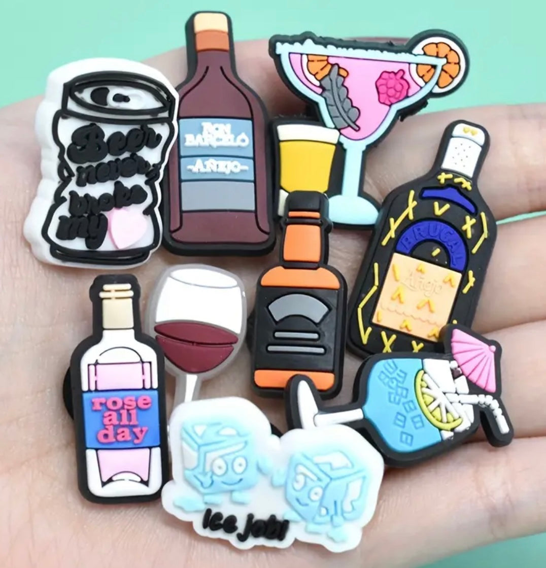 Drink inspired Shoe Charms