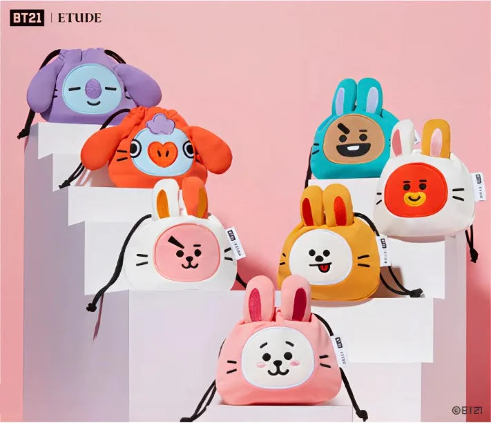 BT21 year of the rabbit pouches