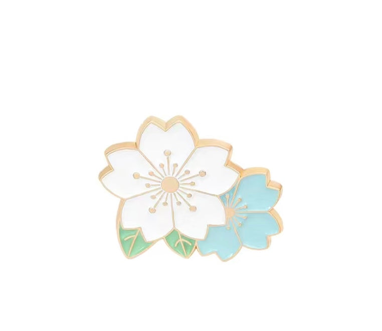 Cherry blossom flower pins