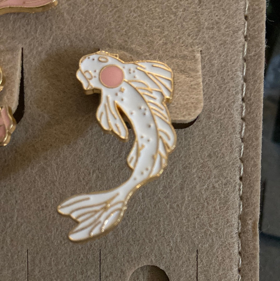 Koi fish pin