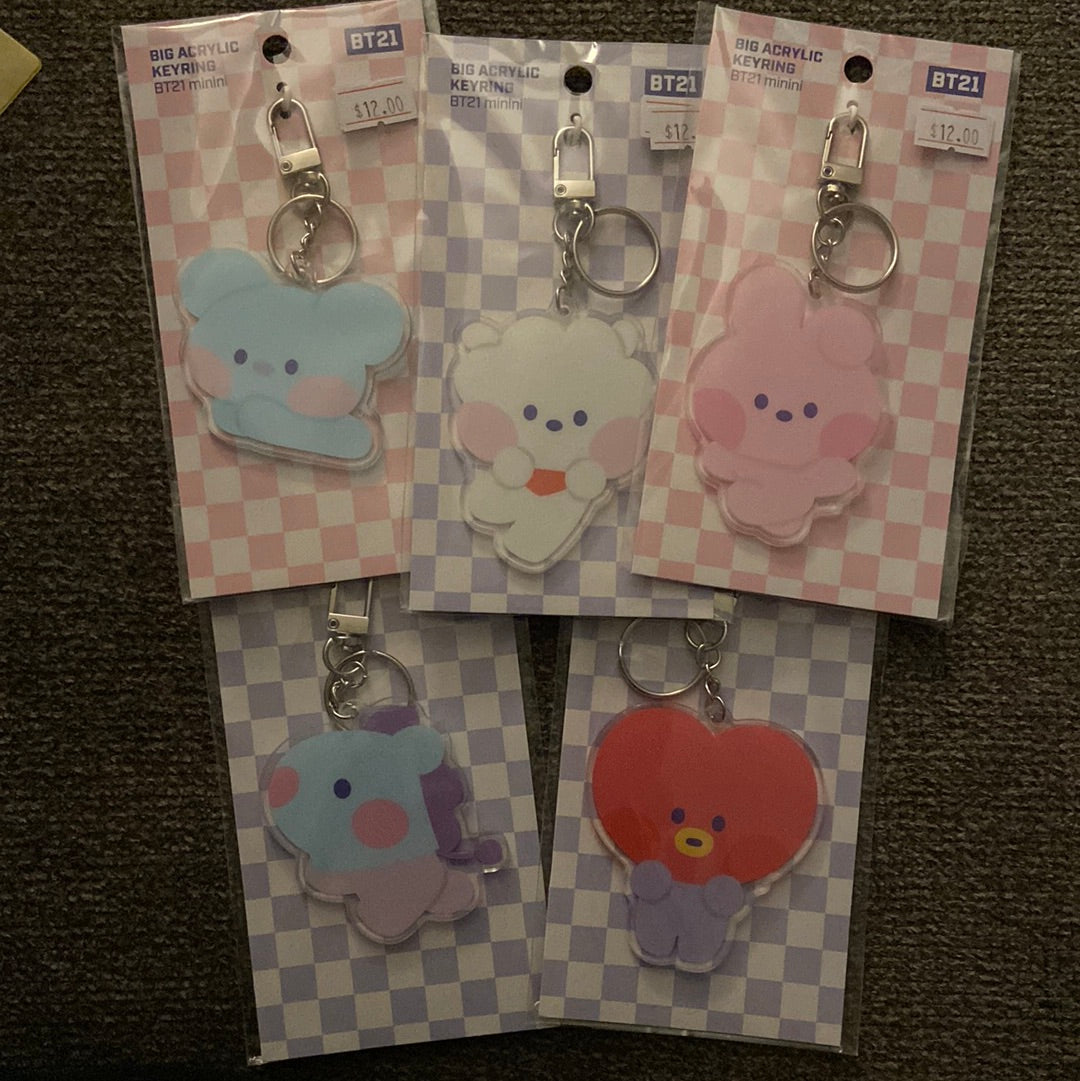 BT21 acrylic keychains