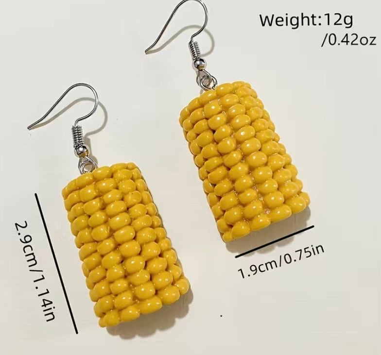 Corn cob earrings