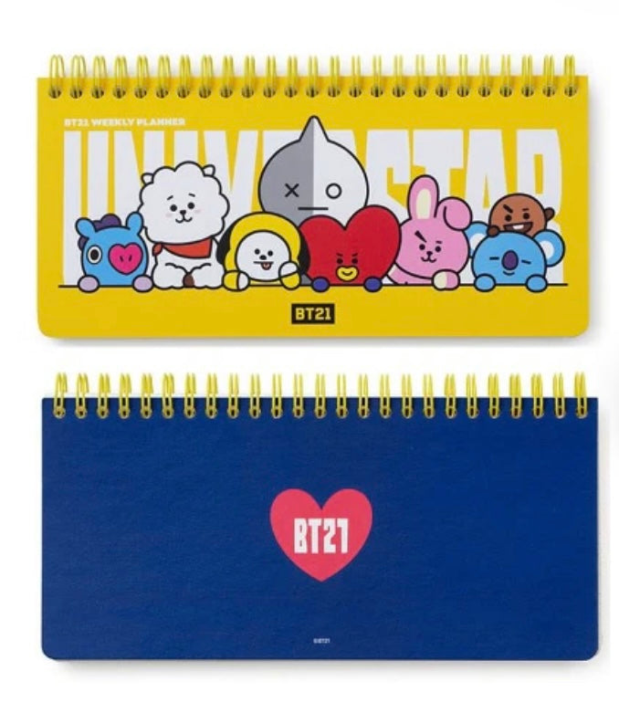 BT21 weekly calendar