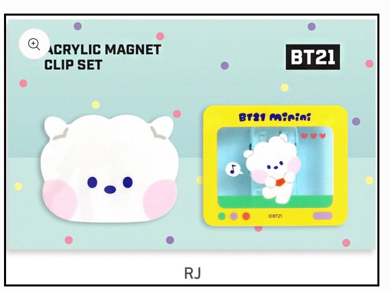 BT21 acrylic clips