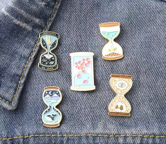 Time piece pins