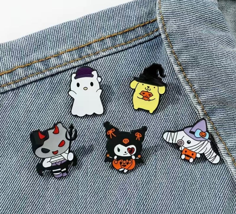 Sanrio inspired Halloween pins