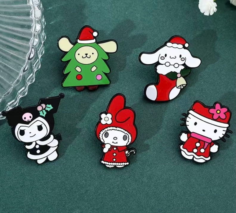 Sanrio inspired holiday pins