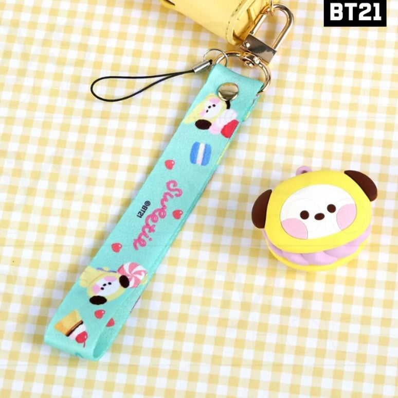 BT21 strap keychain