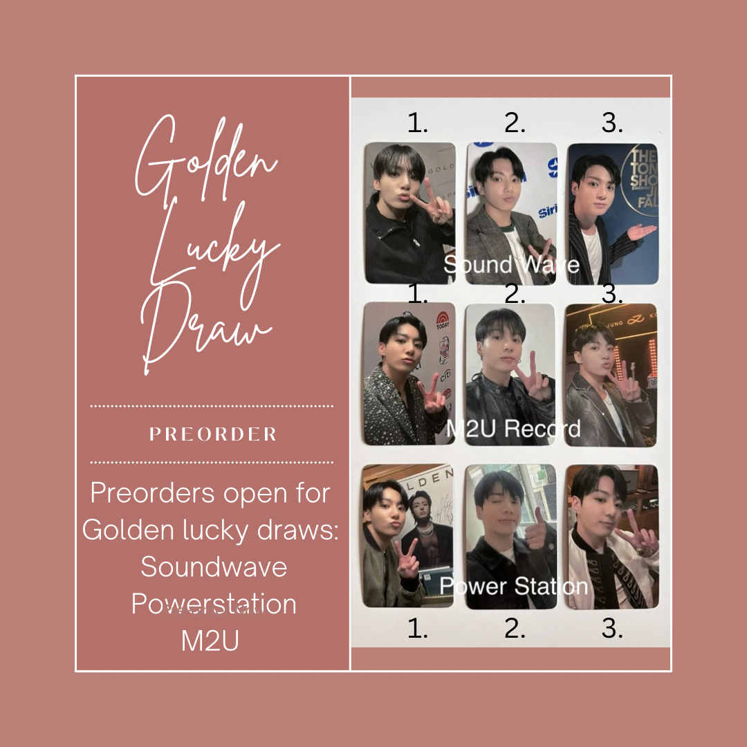 Golden Lucky Draws round 2. (preorder)