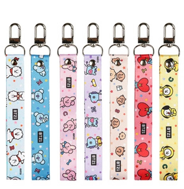 BT21 strap keychain