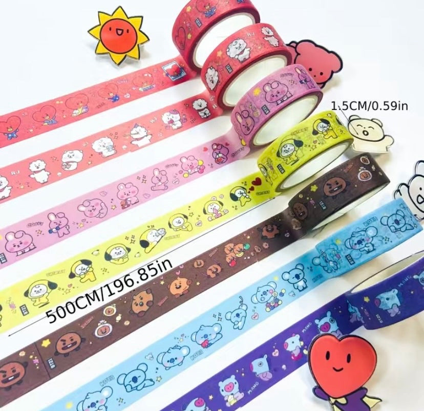 Bt21 inspired washi tape