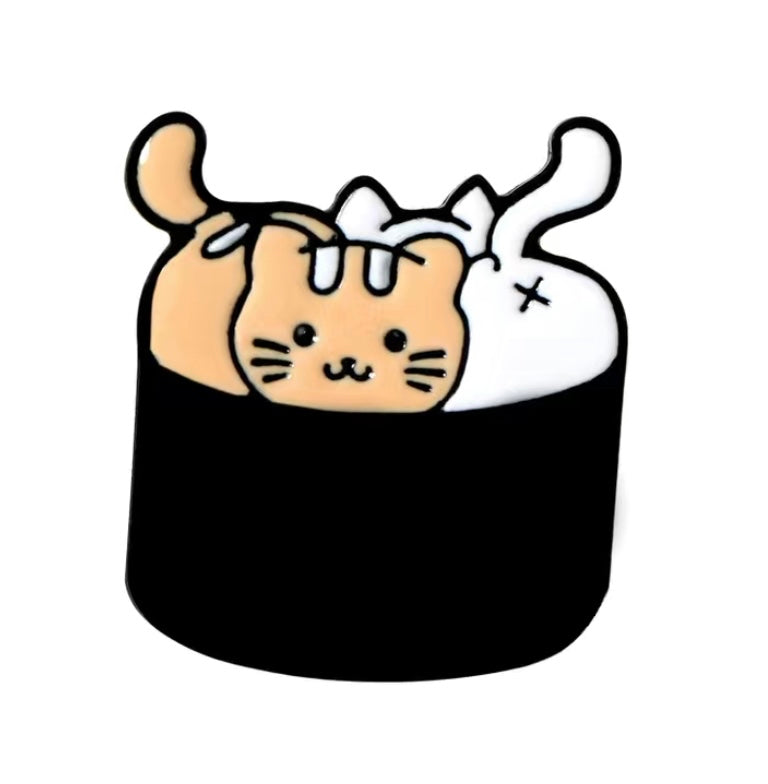 Cat sushi pins