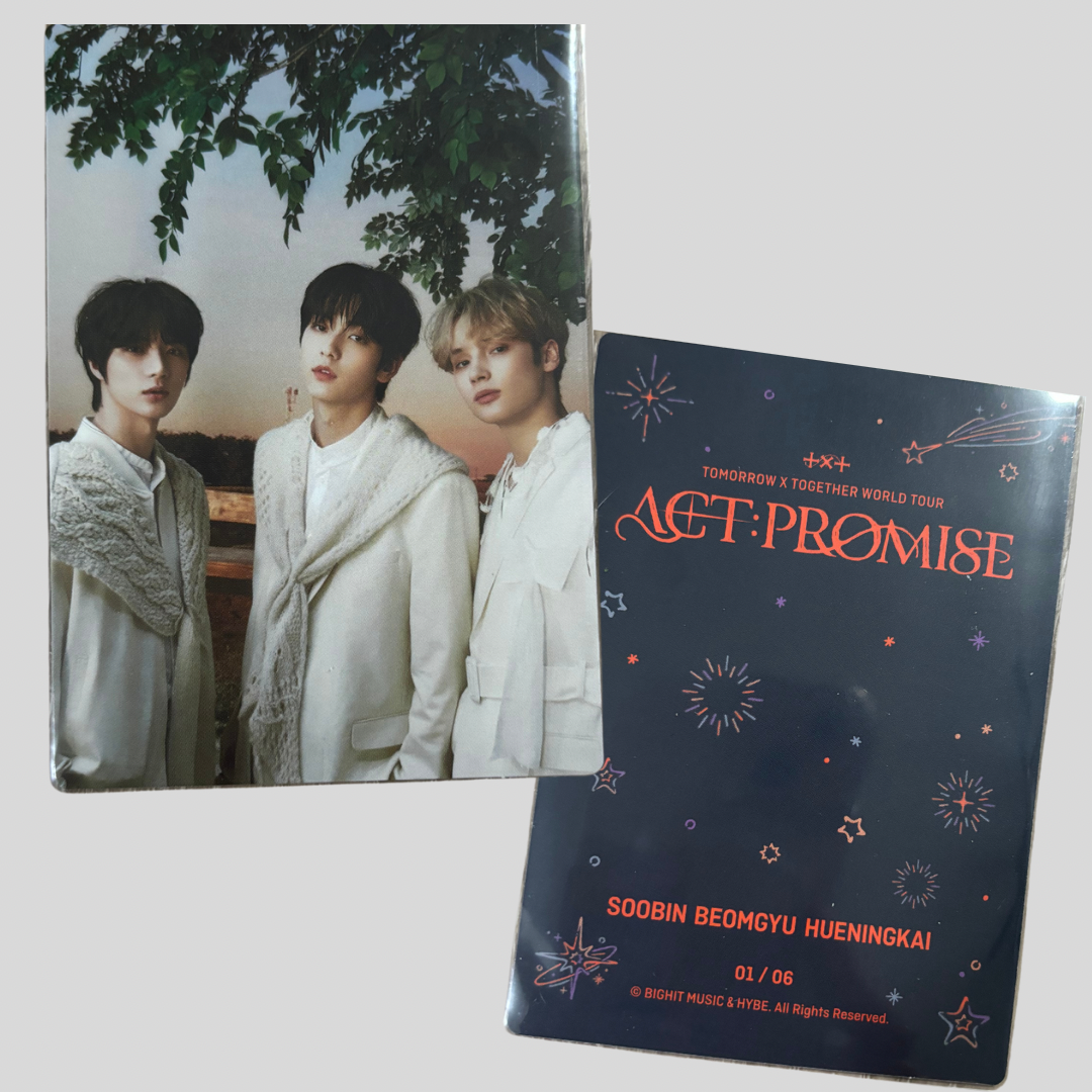 Tomorrow by Together (TXT) Act:Promise Tour merch Photo cards