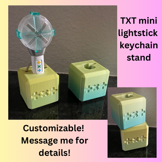 TXT Tomorrow by Together Mini Lightstick Keychain Holder Stand