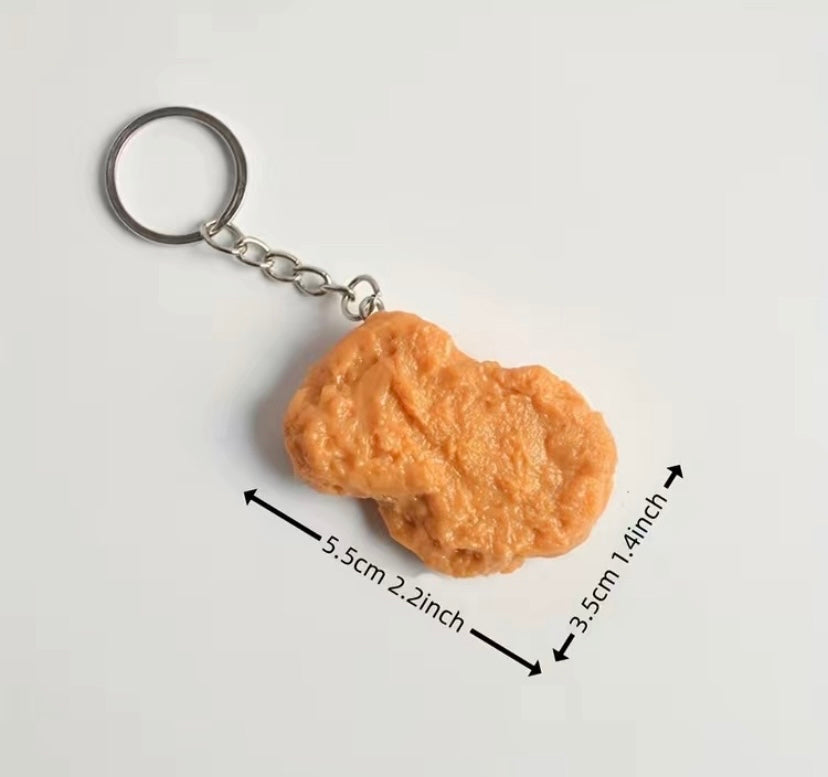 Chicken nugget keychain